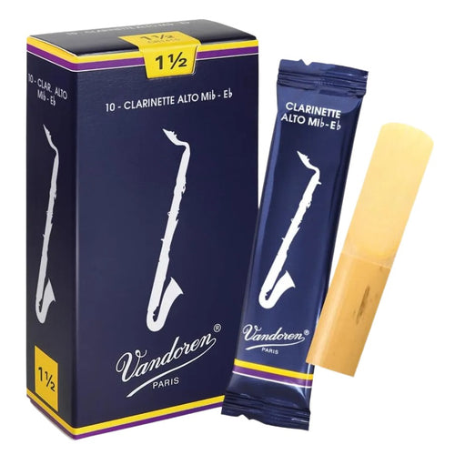 Vandoren Alto Clarinet Reeds 10-Pack Strength 1.5