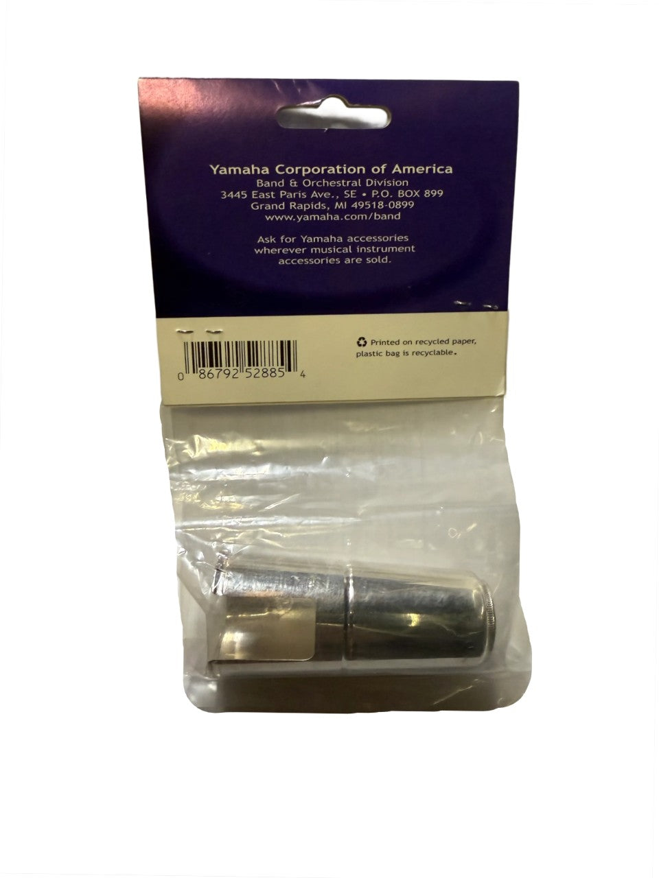 Yamaha Eb Alto Clarinet Silver Plated Mouthpiece Cap