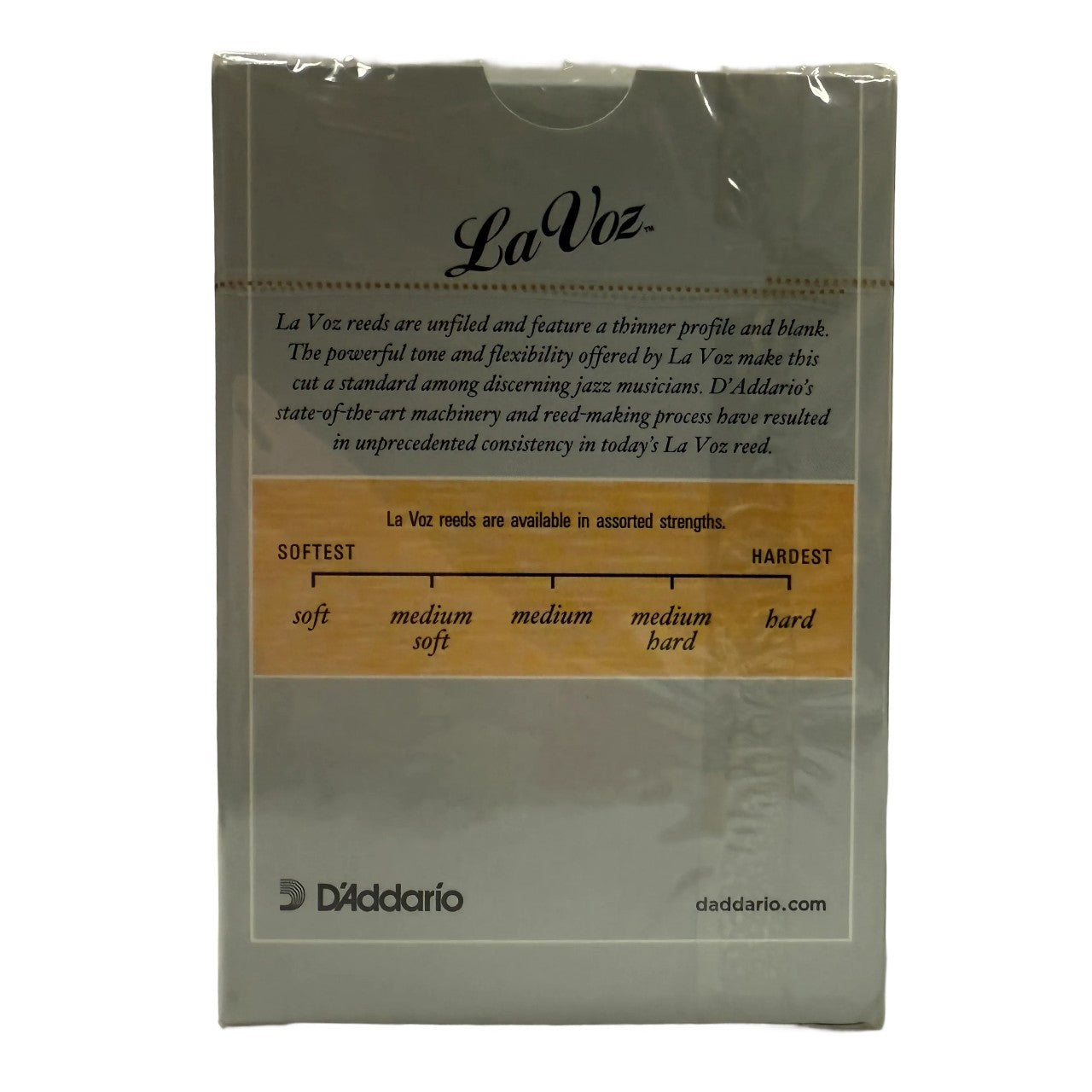Rico LaVoz Tenor Saxophone Reeds 10-Pack Medium Hard