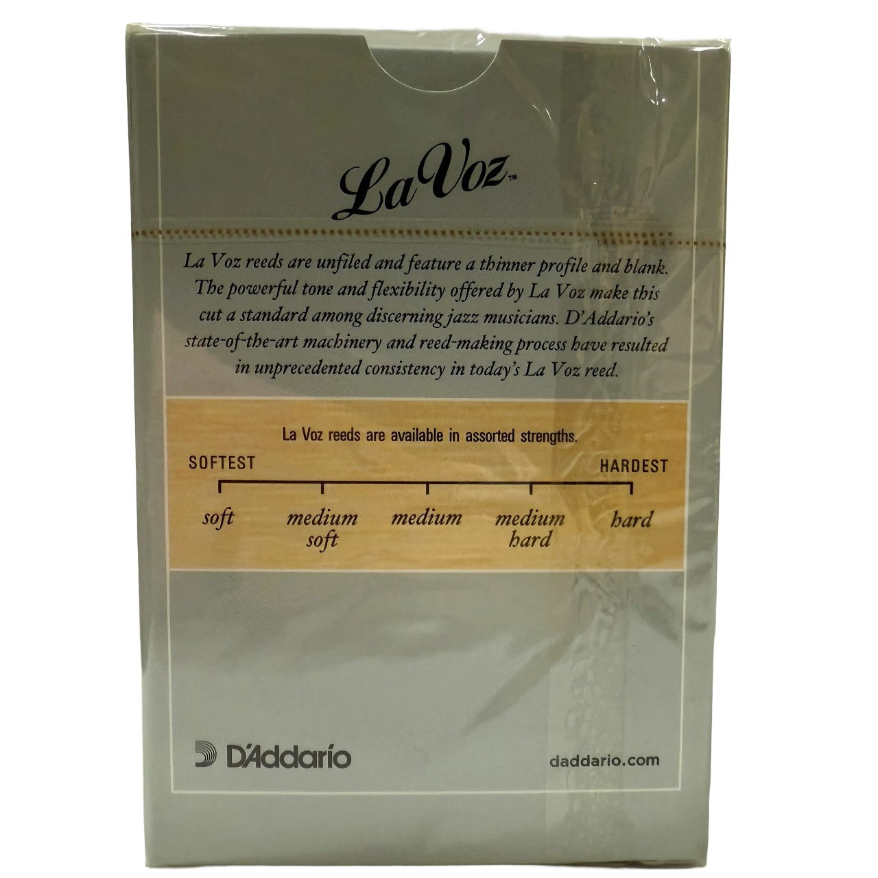 Rico LaVoz Baritone Saxophone Reeds 10-Pack Medium