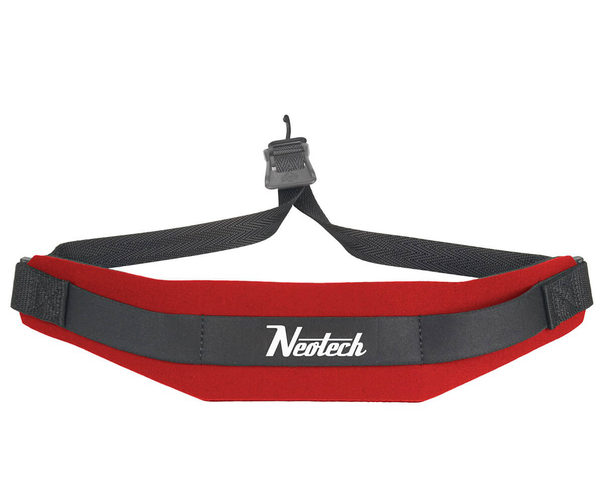 Neotech Regular Soft Strap with Plastic Coated Metal Loop - Red
