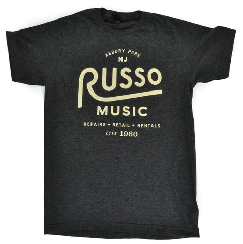 Russo Music 'Asbury Park 1960 Logo' T-Shirt - Heather Red