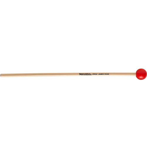 Innovative Medium Soft Xylophone / Glockenspiel Mallets - 1-1/8" Red - Rattan