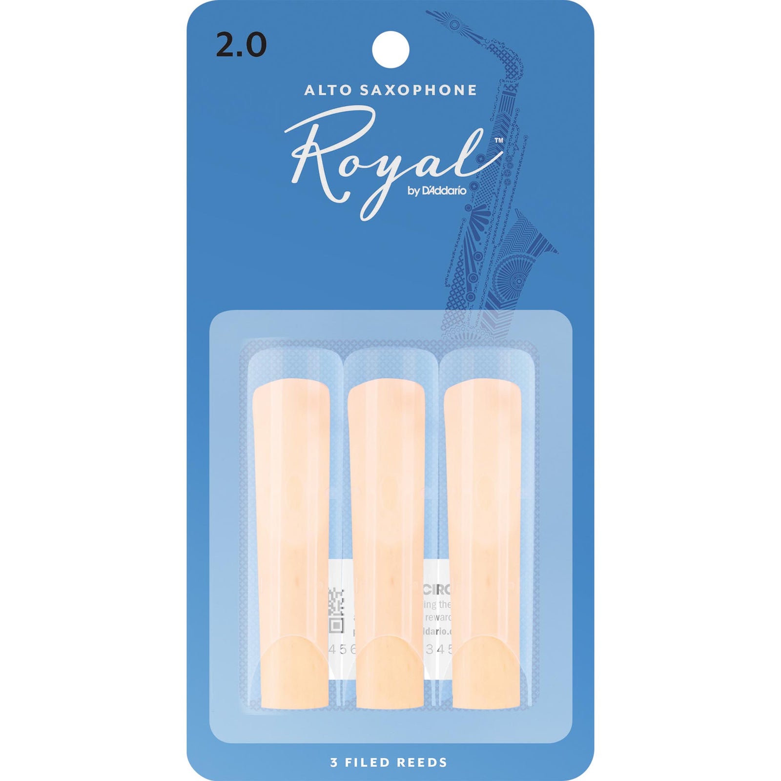 Royal by D'addario Alto Saxophone Reeds (3 Pack)