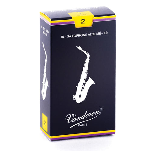 Vandoren Traditional Alto Saxophone Reeds (10 Box)